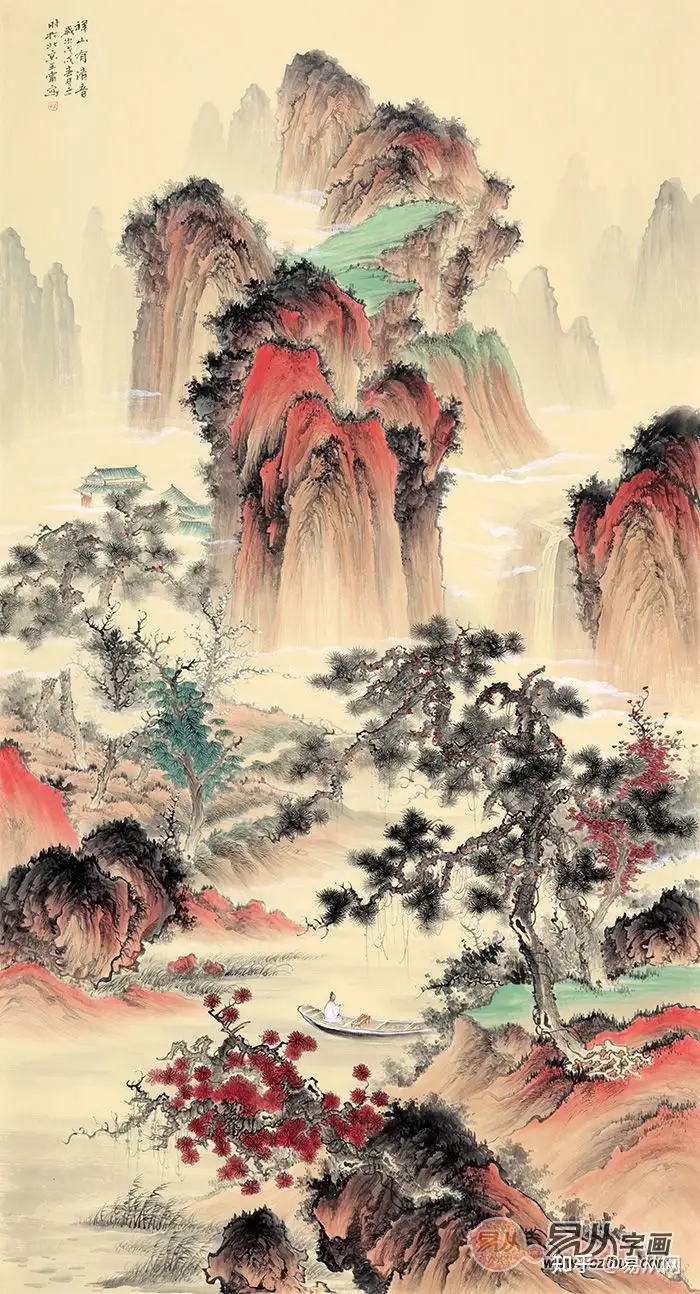 秀品・傑作!中国水墨画「山水画」王 永博画（詳細不明） - 邦楽