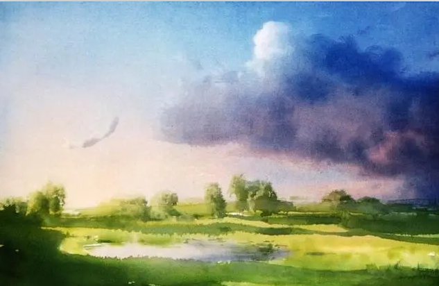 色彩风景画在远景中景近景表现上如何变化
