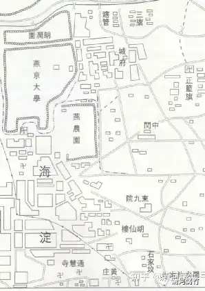 燕京大学平面图图片