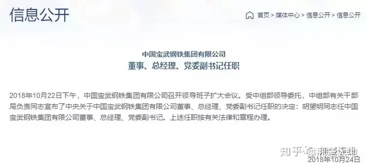 “武钢人”胡望明出任宝武集团总经理，前任陈德荣已接替马国强担任董事长！