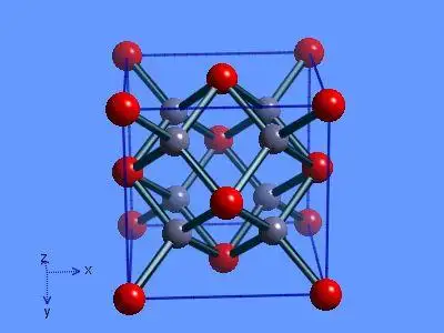 晶体结构类型:氧化钠型(反萤石型).
