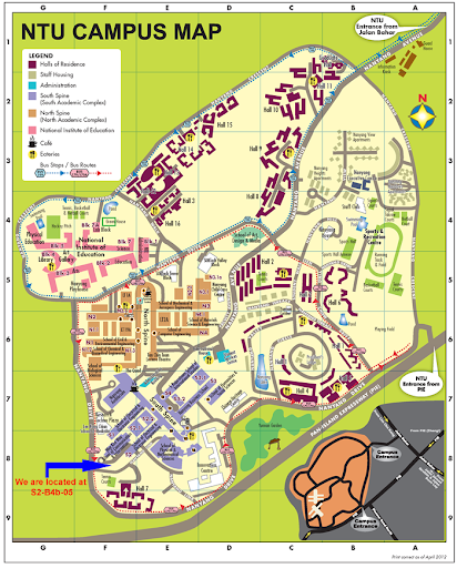 南洋理工大学地图图片