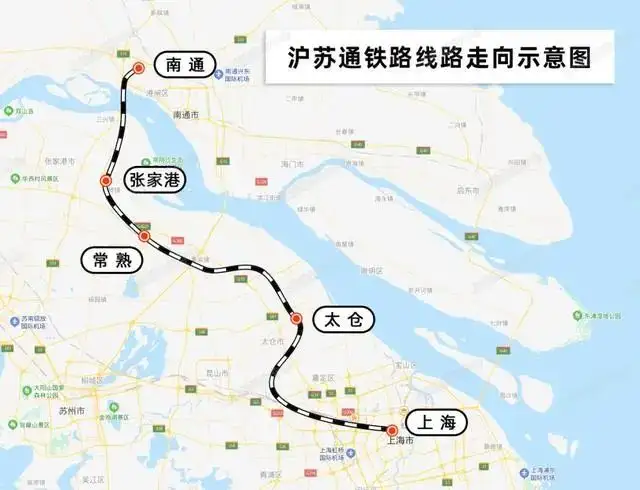 滬通鐵路太倉至四團段,規劃有