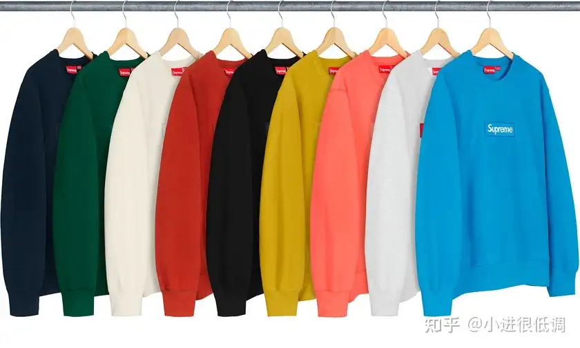 Supreme 18FW BOX LOGO 经典刺绣圆领套头卫衣全部颜色实拍展示- 知乎