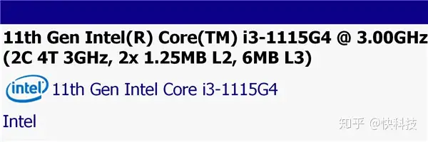 Intel 11代酷睿i3-1115G4首曝：万年2核心、10nm++频率暴涨- 知乎