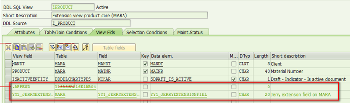 SAP S/4HANA里的MARA表和E_PRODUCT cds视图的关系是什么