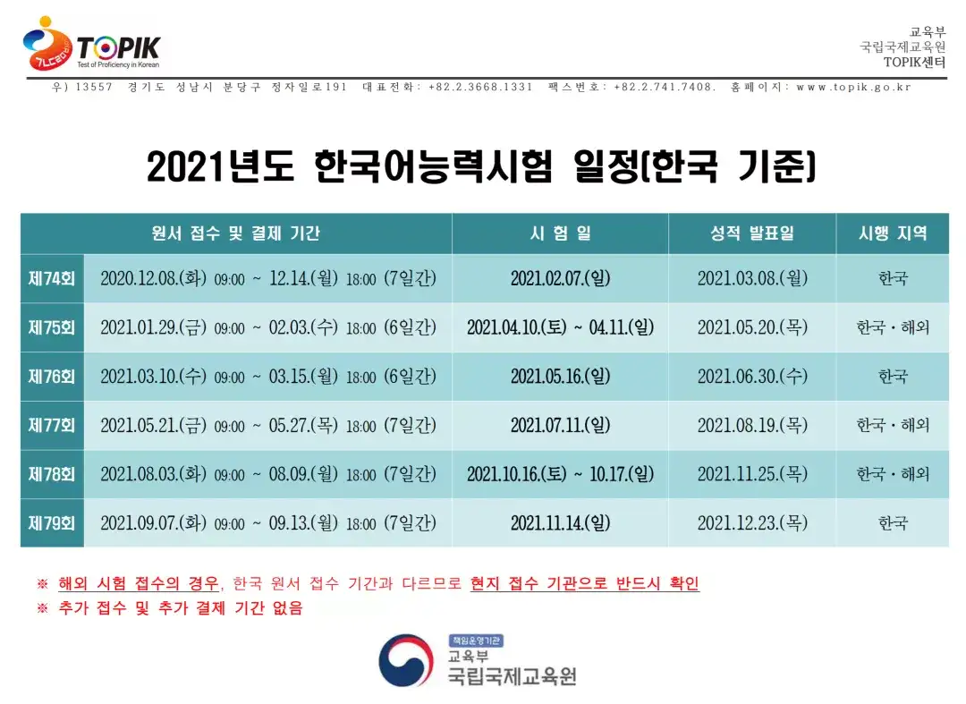 欧亚外语 Topik 更新21年topik考试日程 知乎