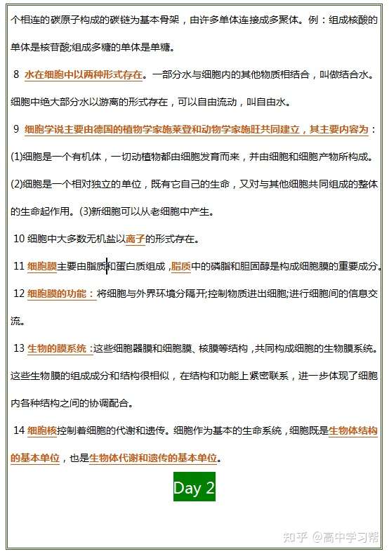 高中生物12天逆袭计划 每天5分钟高效学习 冲刺85 知乎