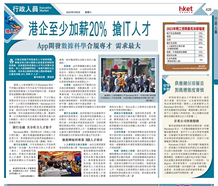 香港优才：曾经火热的IT行业（资讯科技及电讯 ）不在香了吗？