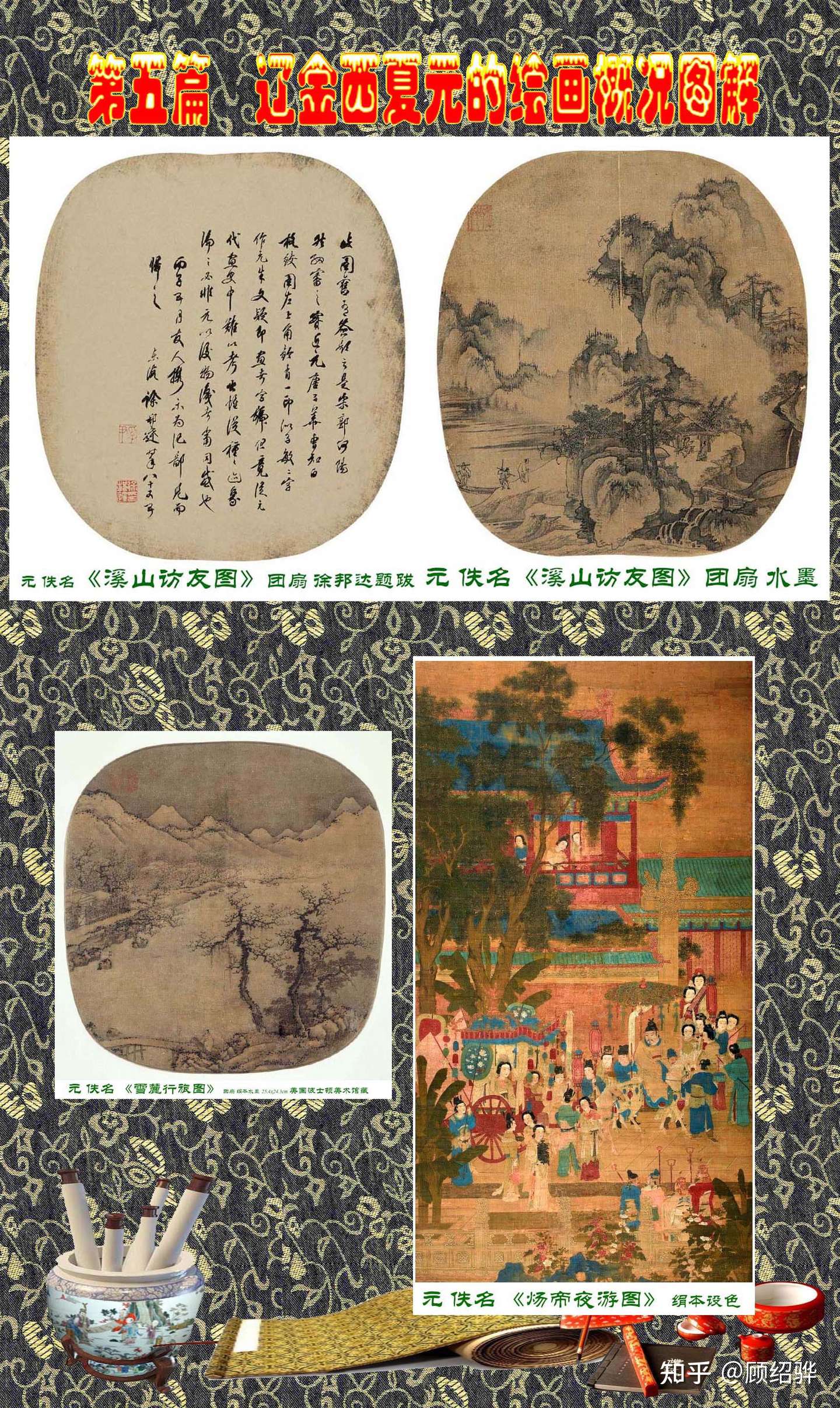 顾绍骅编辑中国画知识普及版第五篇辽金西夏元的绘画概况下三 知乎