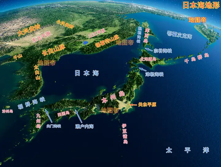 从位置面积地形人口等角度，全方位对比日本朝鲜韩国（韩国日本朝鲜人口多少）