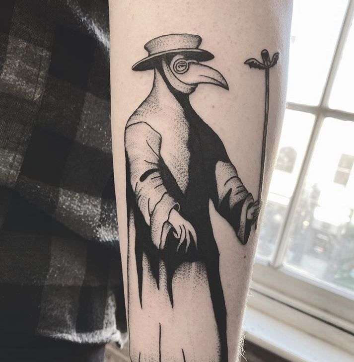 Horní 30 Plague Doctor tetování