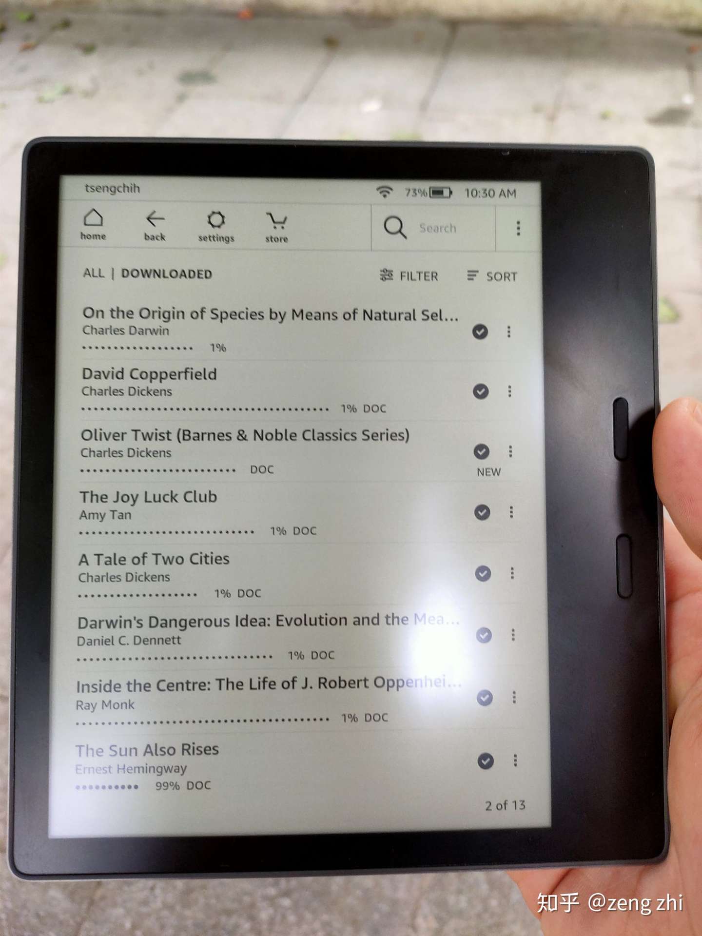 Kindle Oasis 2 知乎