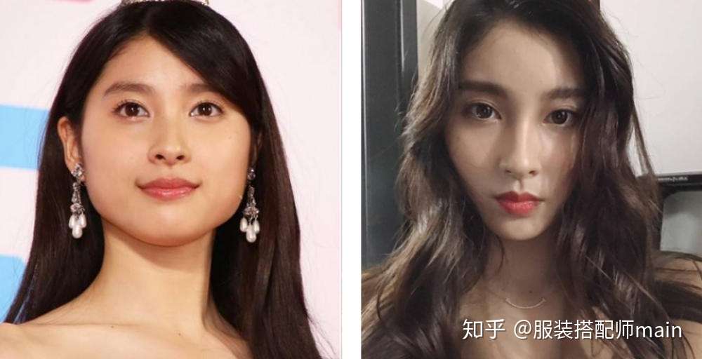 这位日本清纯女神 一旦选错造型也会显脸大 其实换发型就能解决 知乎