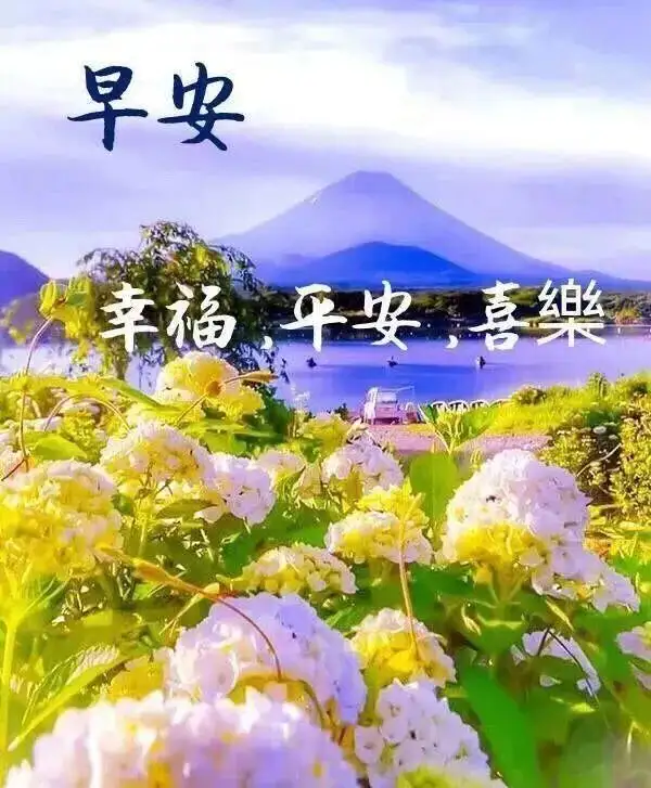 早上好超级漂亮动态祝福图片带字，暖心的早安问候图片