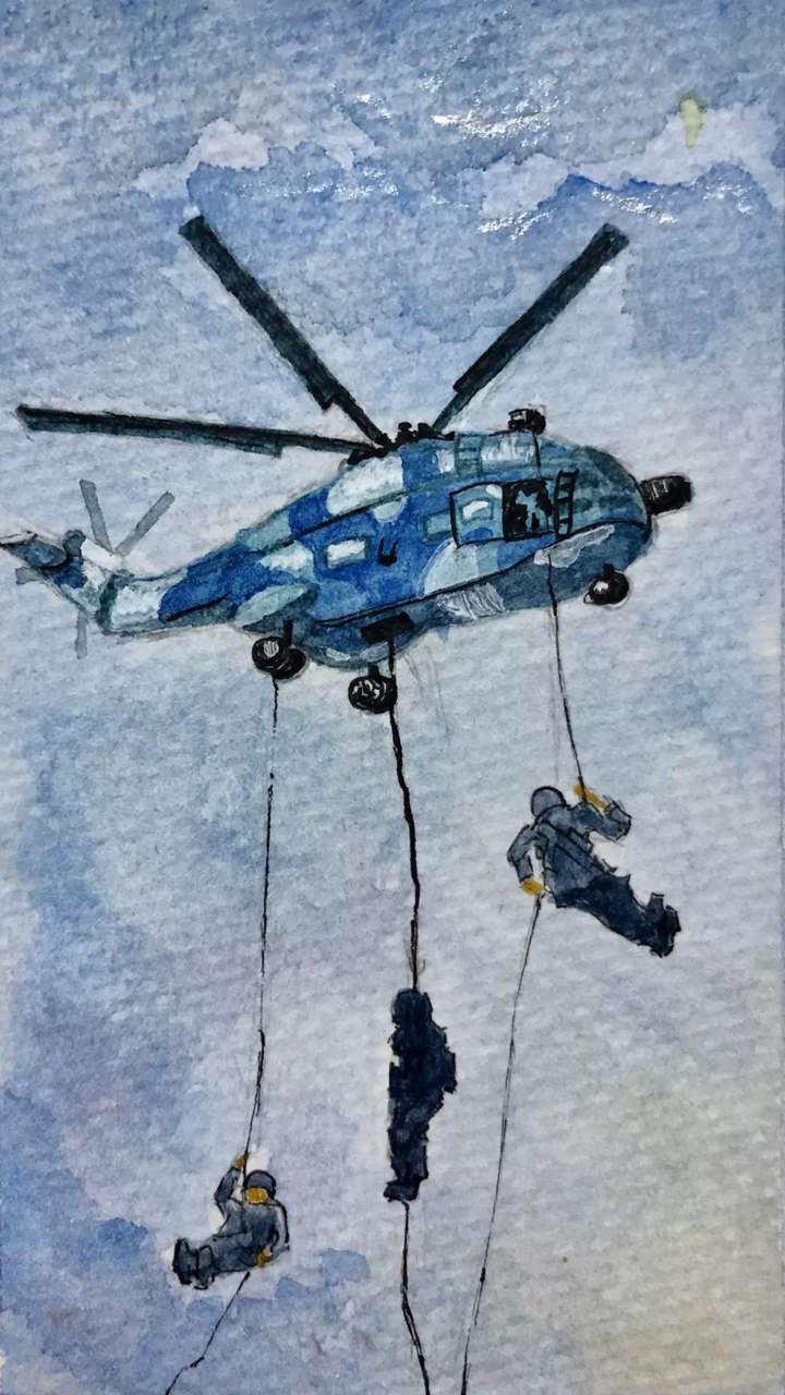 赶紧收图一组纯手绘漫画致敬新时代的空降兵