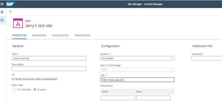 怎么把自定义url配置到SAP Fiori Launchpad上打开