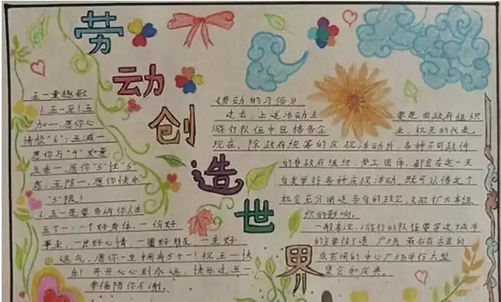 五一劳动节手抄报+素材大全（名言、谚语、古诗），快给孩子收藏吧！