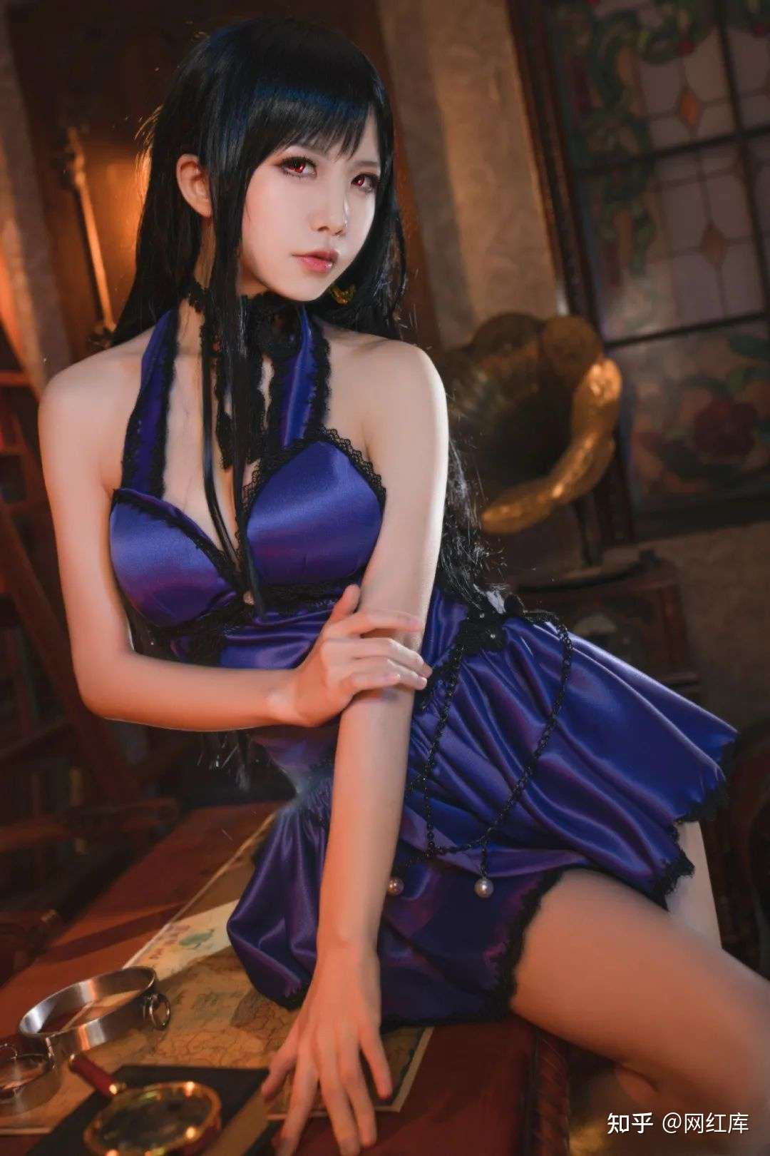 COS女神｜00后人气动漫COSER最终幻想-蒂法水淼aqua Facebook-第5张