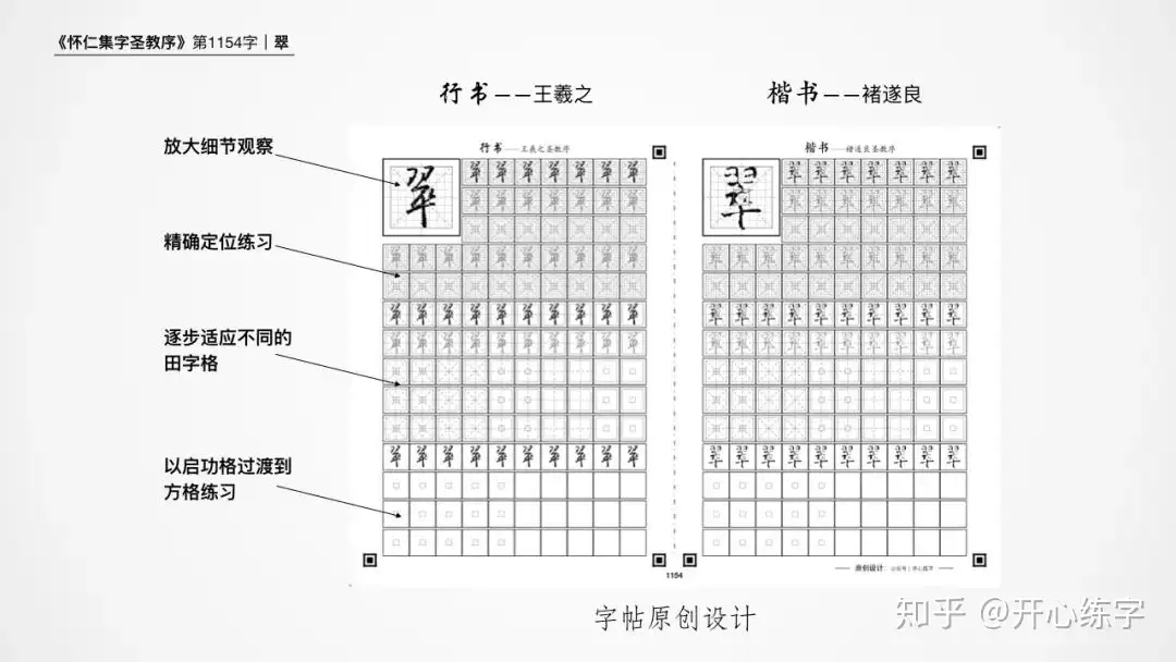 翠（1154）｜硬笔练习书圣王羲之的基础行书《圣教序》｜每日精进- 知乎