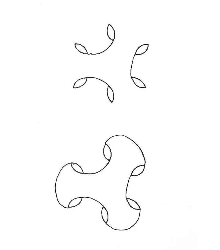 今天介绍一款很好玩的图样——套环,它可以画出环环相扣的感觉,使得