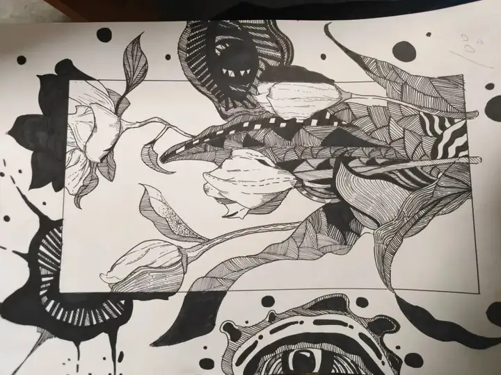 笔绘青春活力 共沐艺术阳光 | 塘栖校区优秀绘画作业展示(图25)