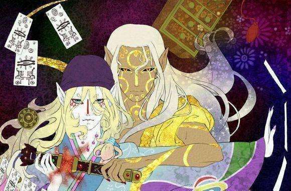 人类的结构,但从外表上看不是人类,更像是妖怪,脸貌似是黑色(也不