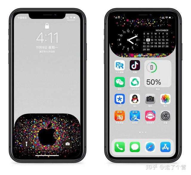 Iphone设置特效壁纸 美化小组件背景 知乎