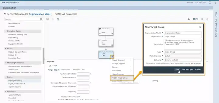 SAP Marketing Cloud里围绕Target Group的场景和功能是什么