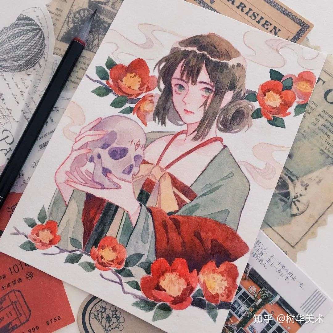 用水彩来画古风人物漫画 让人一眼就爱上 知乎