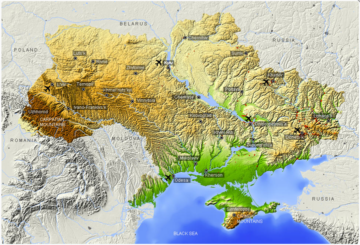 乌克兰东部地形图片