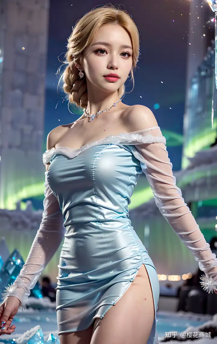 Ai绘画写真：冰雪公主——冻美人