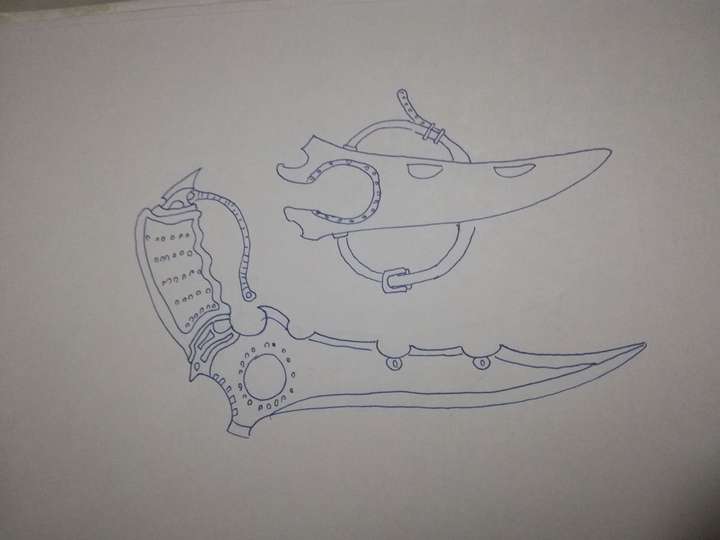 初二的时候lol才出来,所以这个玩意儿是我小学画的,总觉得拳头公司欠