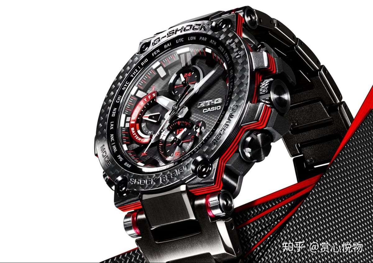 迷人的g Shock Mtg B1000xbd 碳纤维与黑色金属的魅力 知乎