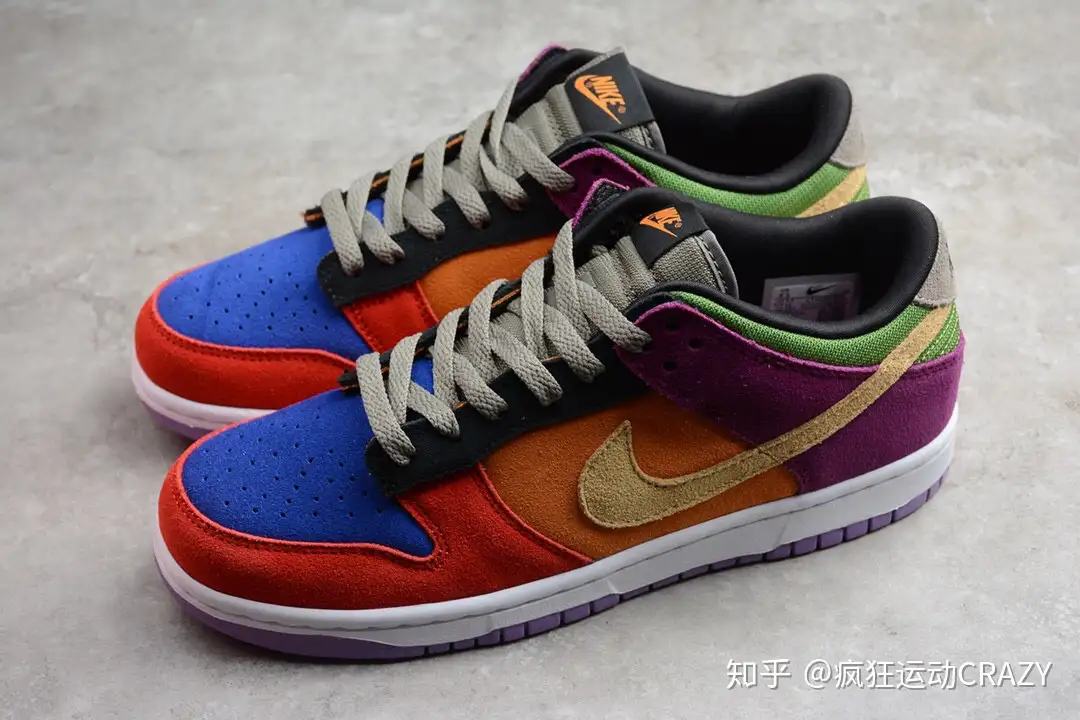 耐克Nike 彩蛋拼接SB Dunk Low SP Viotech 彩虹滑板鞋- 知乎