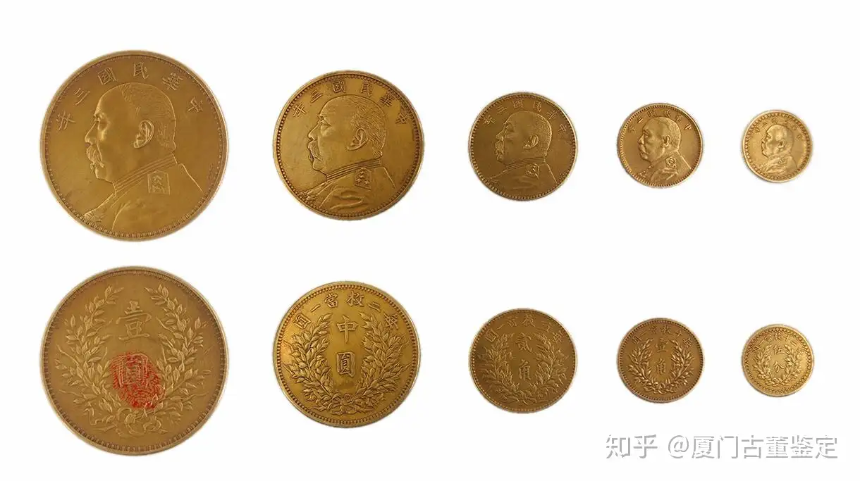 实数金币之最| 中华民国三年壹圆签字版金币一套- 知乎