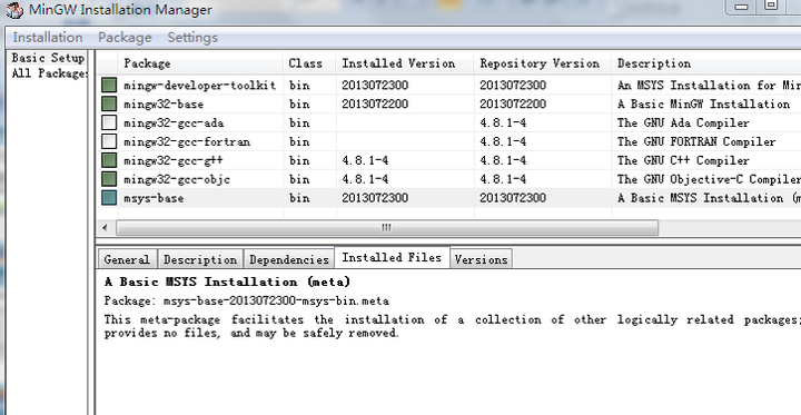 Windows环境下的安装gcc