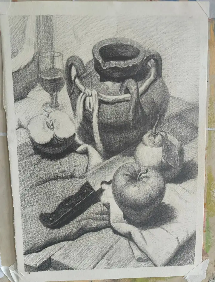 绘影逐光 青春创想|塘栖校区素描比赛优秀作品展(图14)