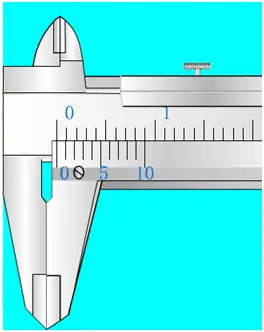 10分度游标10小格一共9mm,每个小格0.9mm,和主尺每小格相差0.