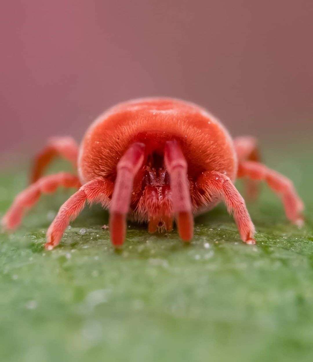 idium holosericeum 是一种恙螨,北温带地区最大的螨虫,大约有4毫米长