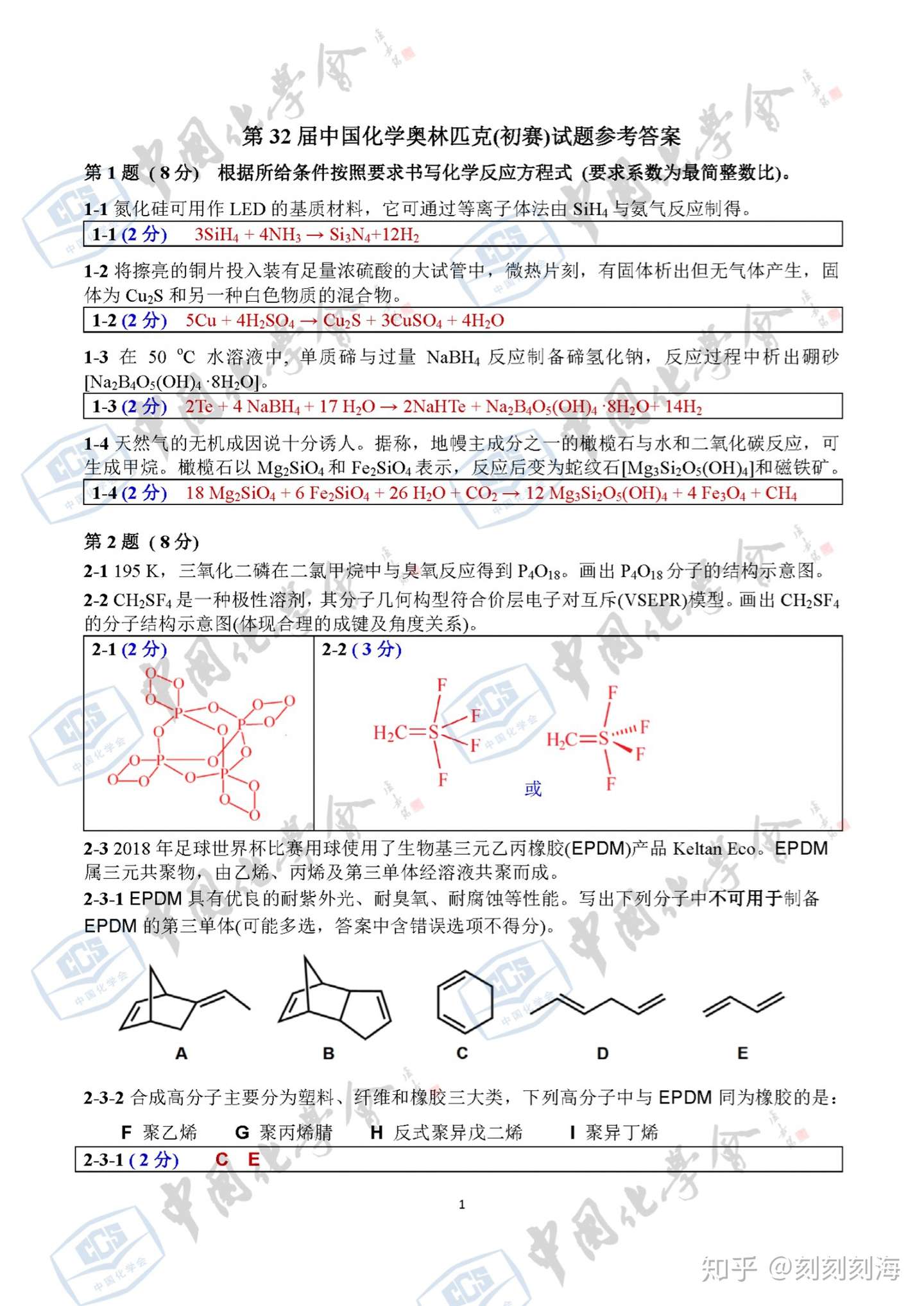 化学竞赛进阶教程 2 知乎