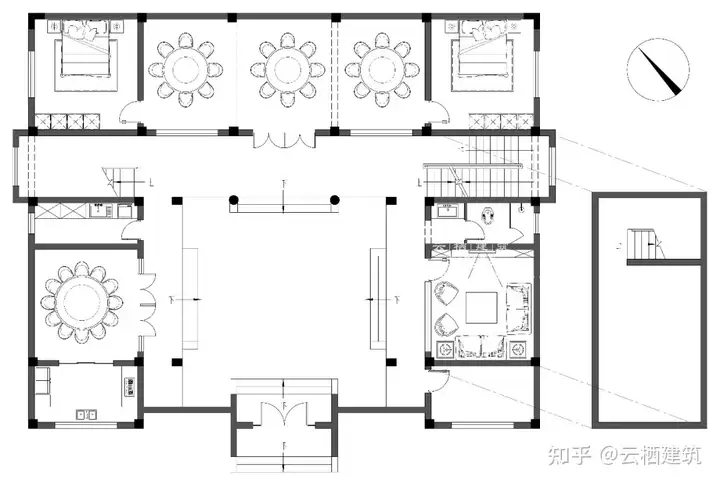 云栖建筑丨10款中式别墅案例集锦，国人最爱中国风！(图5)