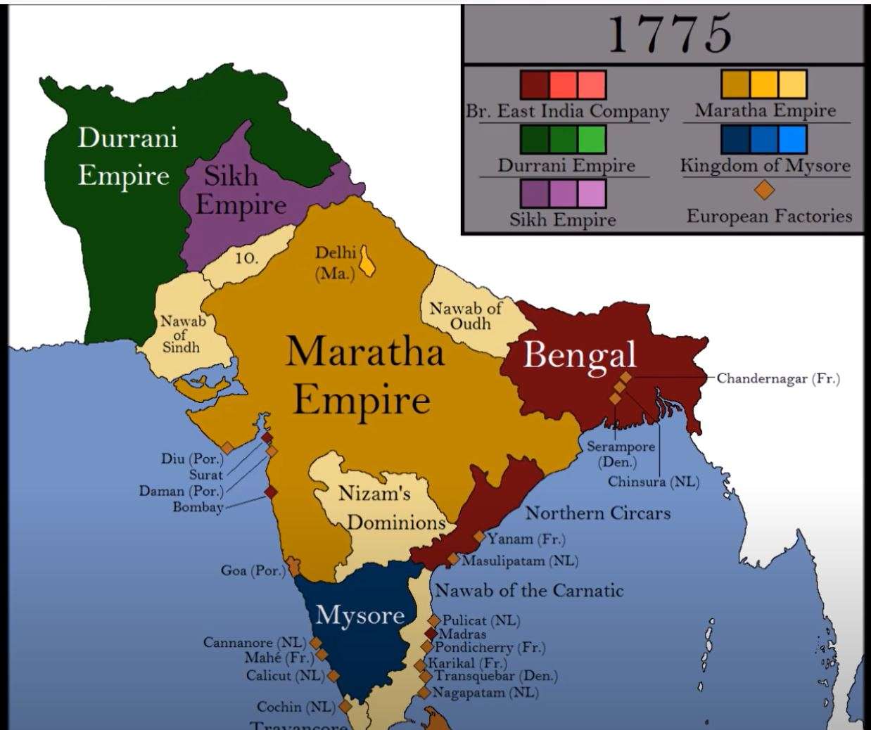 从时间线来看马拉塔真是被低估太多了完全可以说整个18世纪它都是整个
