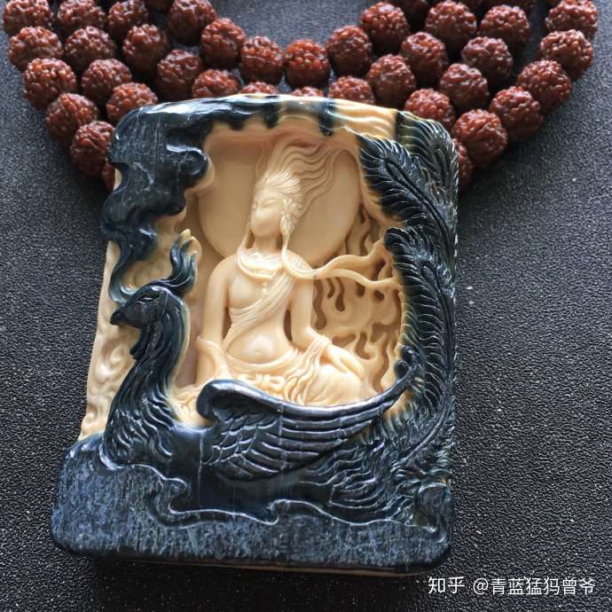 猛犸牙雕工艺美术名匠白建峰巅峰手作 藏传佛教 佛母孔雀明王 知乎