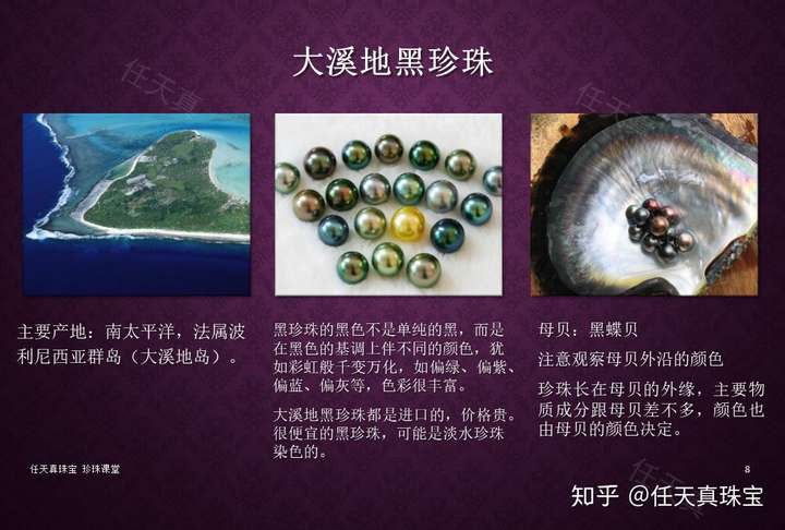 任天真珠宝 67 诸暨市任天真珠宝商行经营者 1 大溪地黑珍珠的颜色