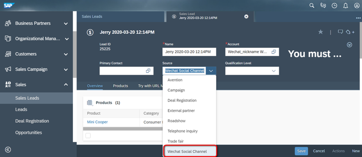 SAP Analytics Cloud和SAP Cloud for Customer的集成是什么