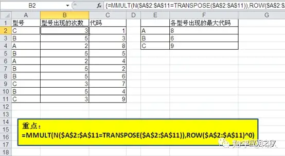 掌握了MMULT函数