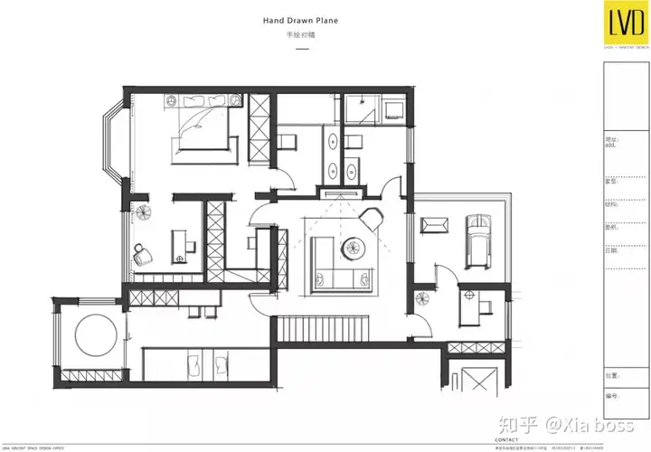 林夏设计 | 秦皇岛 270㎡现代美式轻奢住宅设计过程分享(图9)