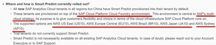 SAP Analytics Cloud中如何进行Smart Predict功能的说明