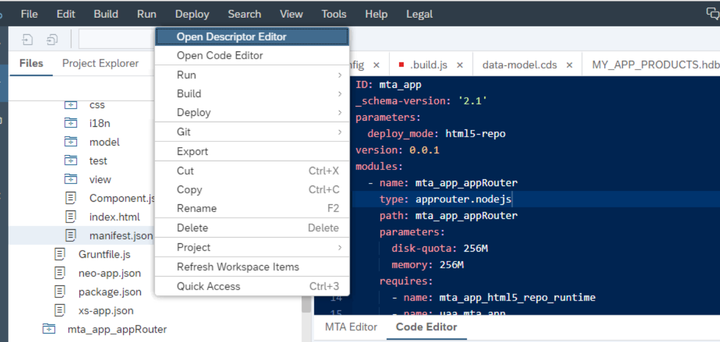 如何使用SAP WebIDE给SAP UI5应用添加data source